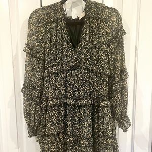 Altar'd State Green Floral Dress